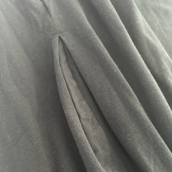 New AnyBody Cozy Knit Jersey Jogger with Pleated Side Seam Black size Large Tall - Picture 8 of 9